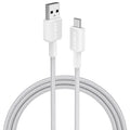 Anker Braided USB-A to USB-C Cable (6 Ft) in White - A81H6H21-1 - image 1