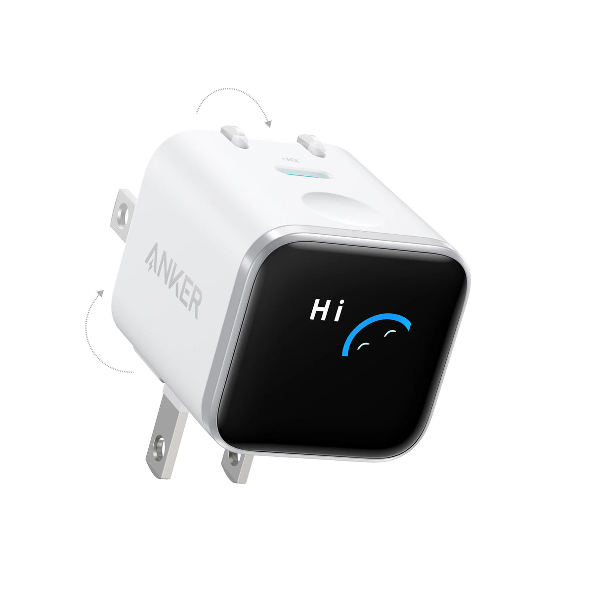 Anker Nano USB-C Wall Charger 45W with Smart Display in Aurora White - A121DJ21 - image 1