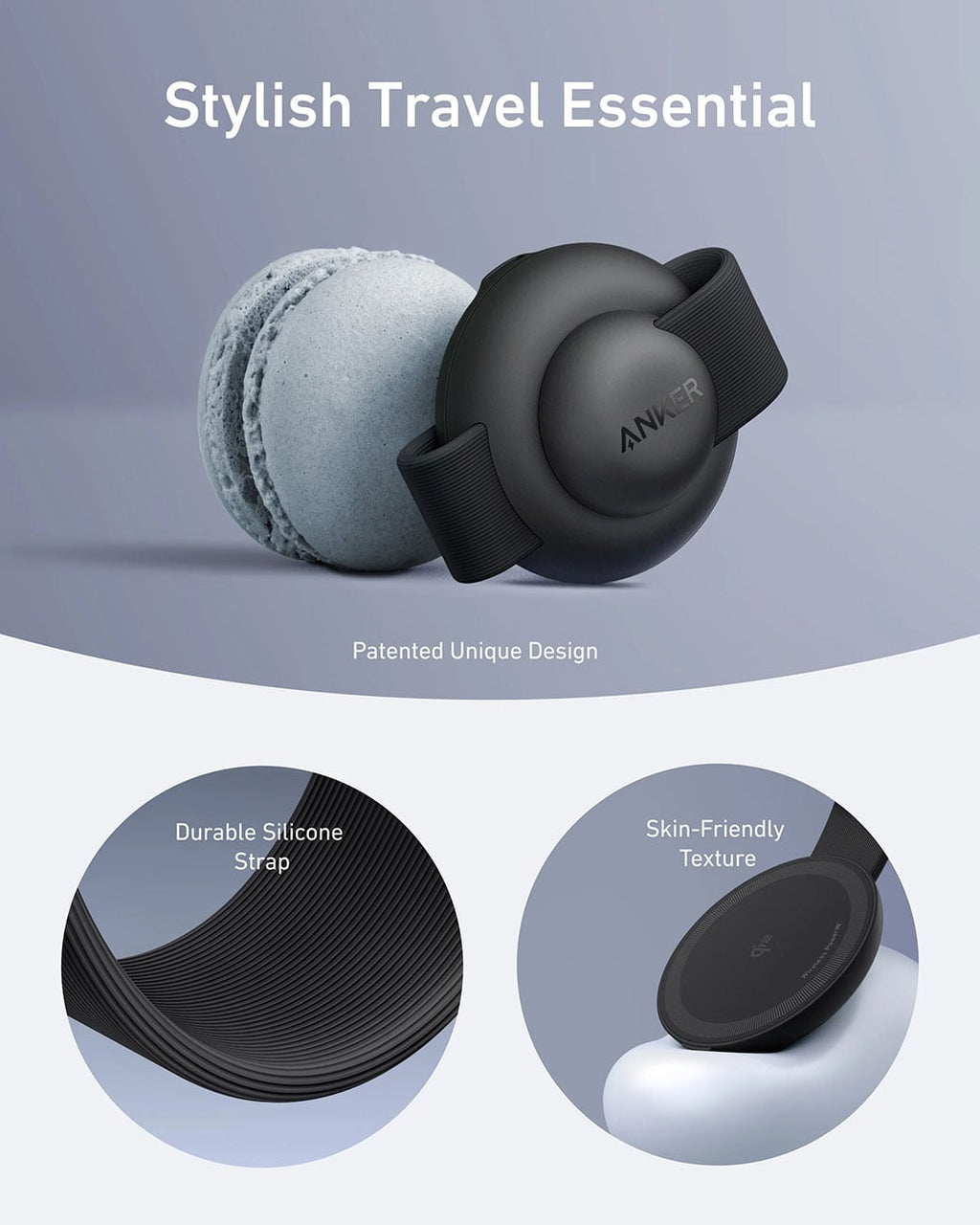 Anker MagGo Wireless Charging Station 3-in-1 Foldable Pad in Black - B25M8J11-1 - image 4