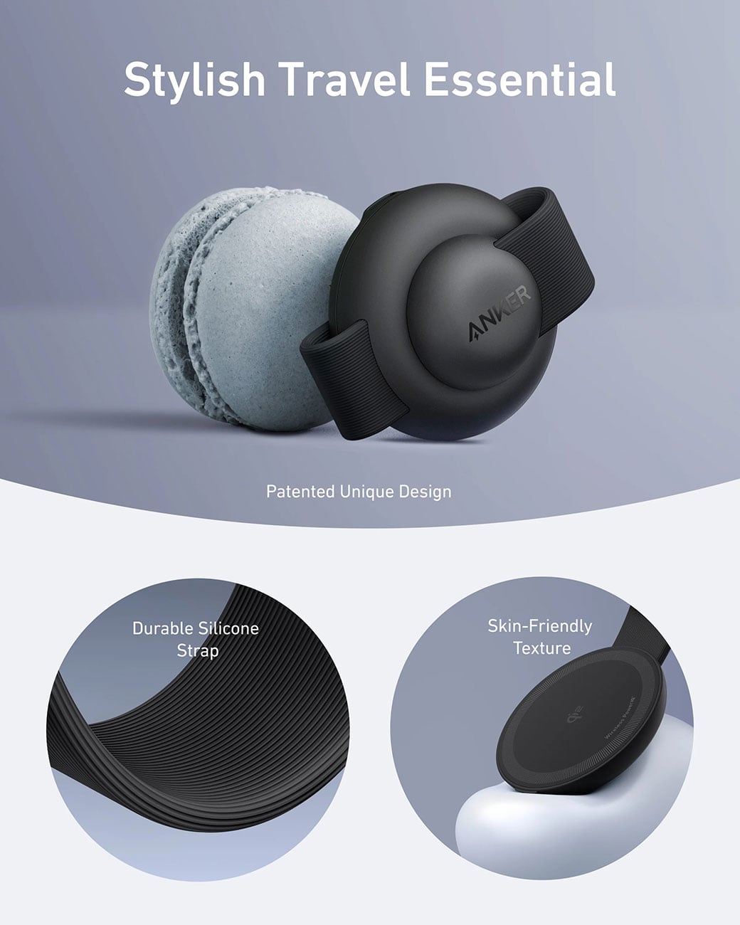 Anker MagGo Wireless Charging Station 3-in-1 Foldable Pad in Black - B25M8J11-1 - image 4