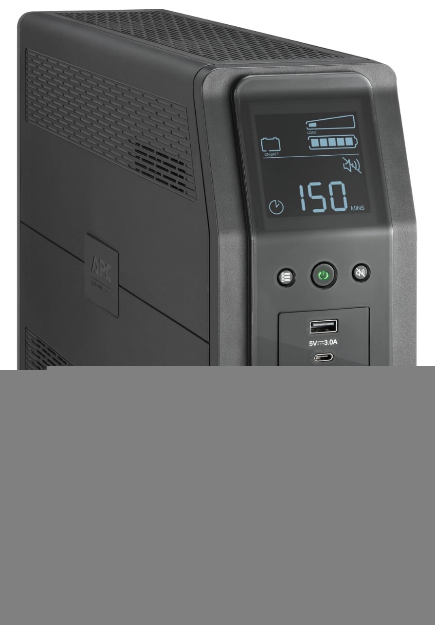 APC Surge Protector Back-UPS Pro with 10 NEMA 5-15R Outlets, USB-A, USB-C in Black - BR1500MS2 - image 3