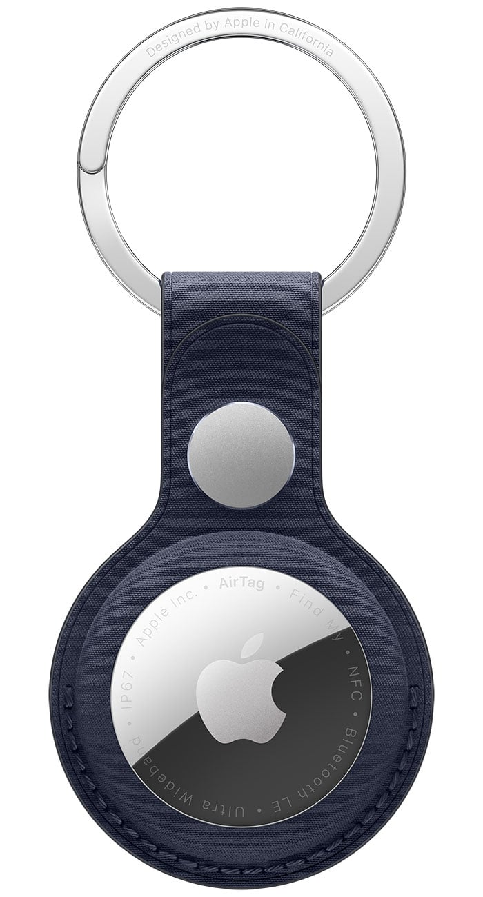 Apple AirTag FineWoven Key Ring in Navy - MGG14ZM/A - image 1