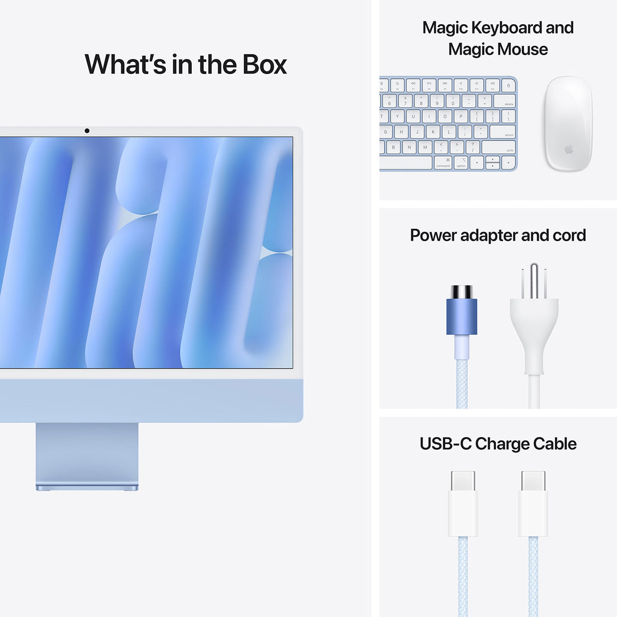 Apple 24-Inch iMac M4 10-Core 24GB RAM 512GB SSD, 10-Core GPU Retina 4.5K Desktop Computer in Blue (Late  - image 9