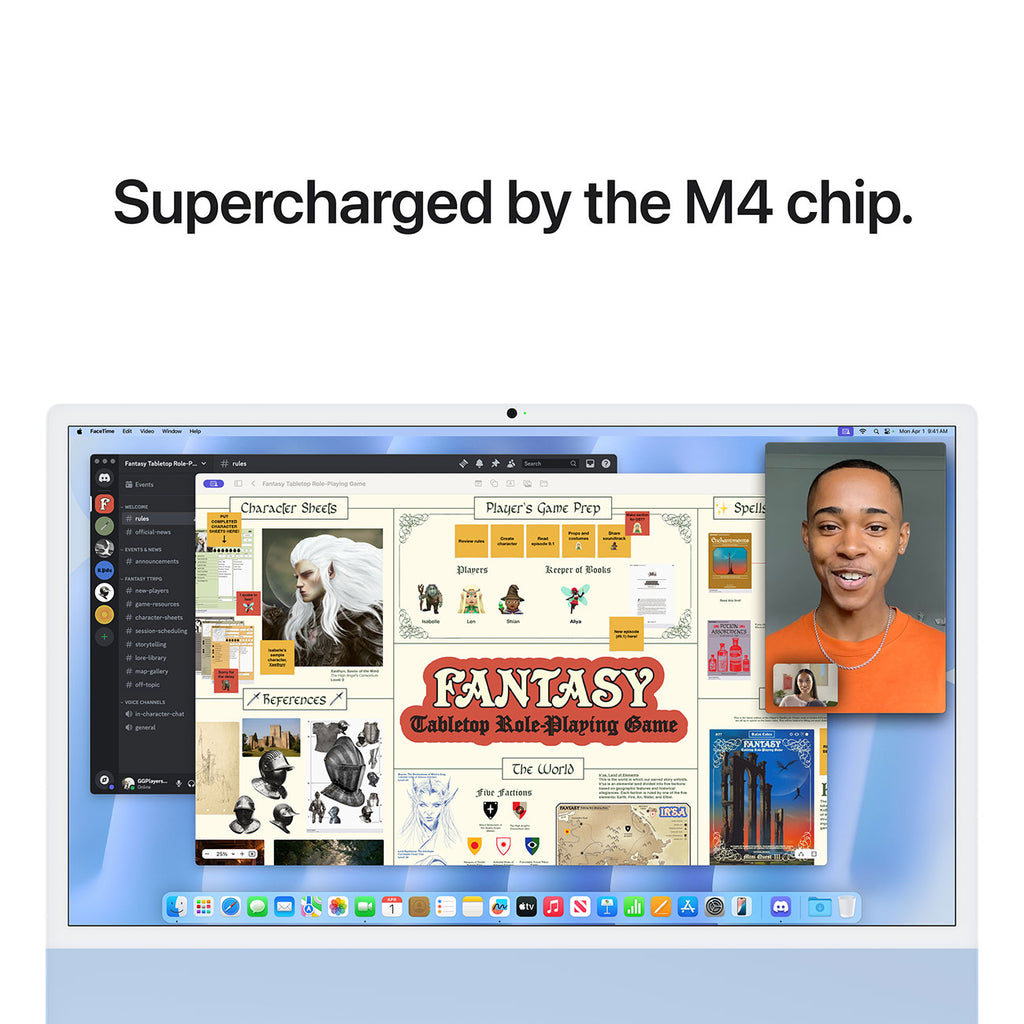 Apple 24-Inch iMac M4 10-Core 24GB RAM 512GB SSD, 10-Core GPU Retina 4.5K Desktop Computer in Blue (Late  - image 6