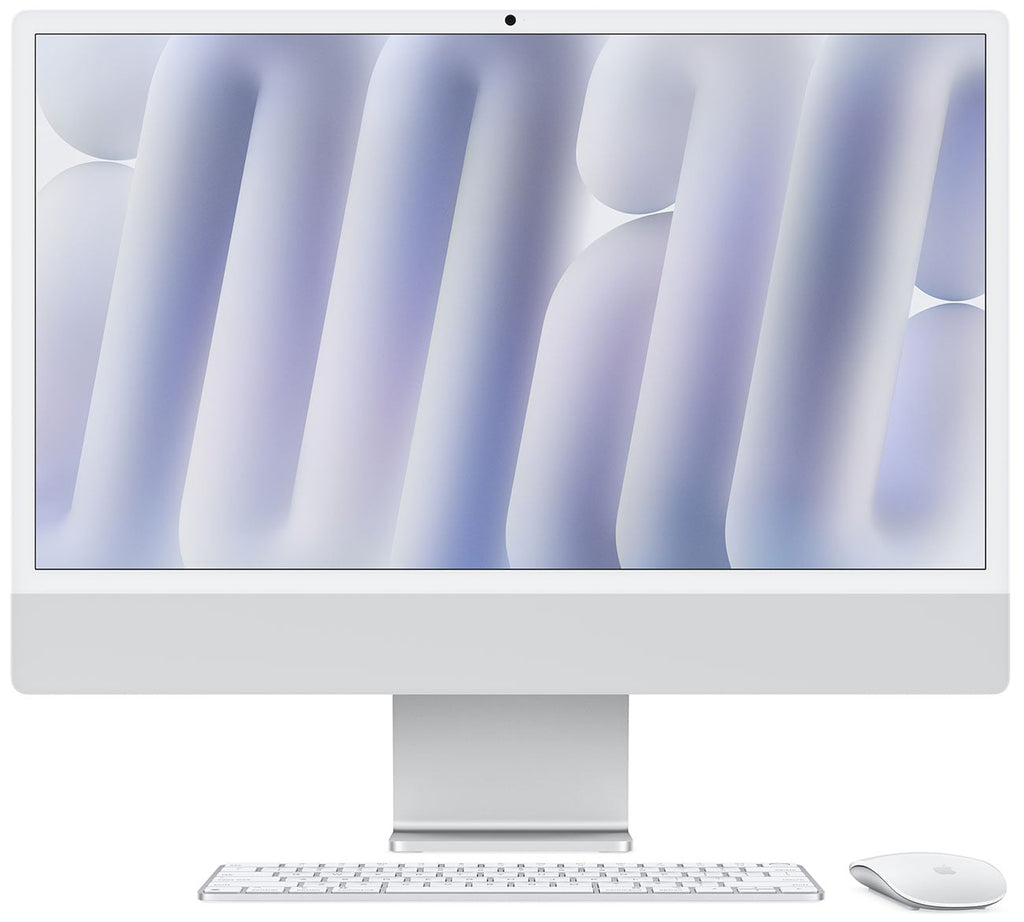 Apple 24-Inch iMac M4 10-Core 16GB RAM 512GB SSD, 10-Core GPU Retina 4.5K Desktop Computer in Silver (Lat - image 1