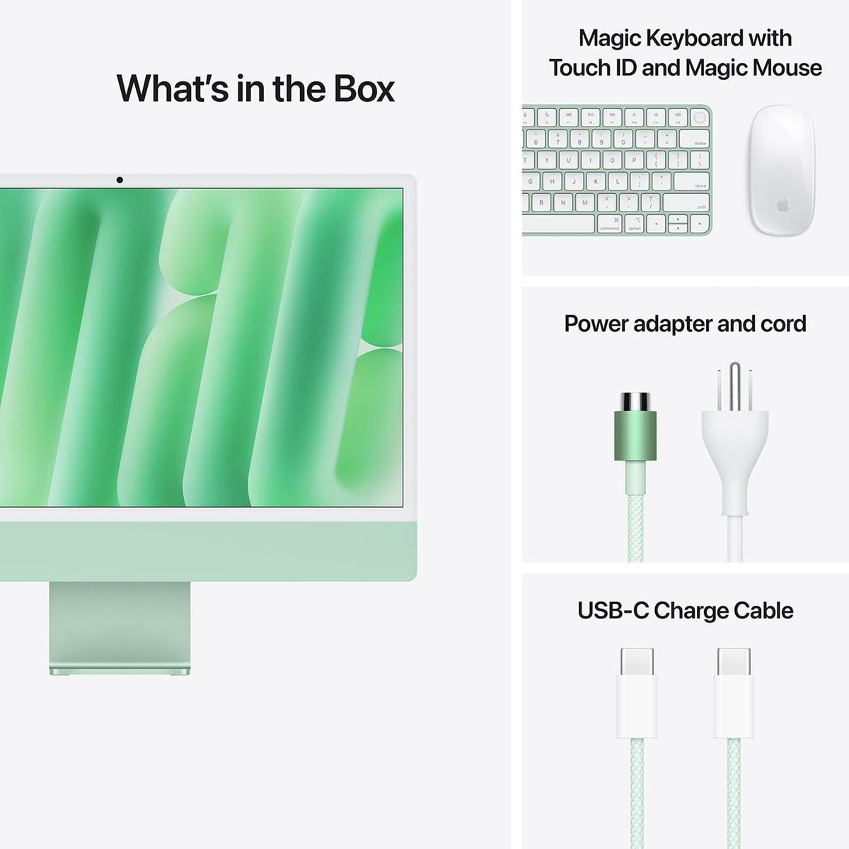 Apple 24-Inch iMac M4 10-Core 16GB RAM 256GB SSD, 10-Core GPU Retina 4.5K Desktop Computer in Green (Late - image 8