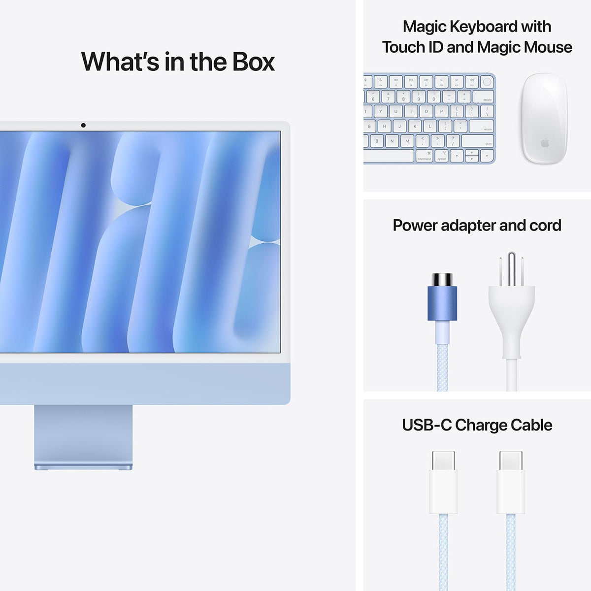 Apple 24-Inch iMac M4 10-Core 16GB RAM 512GB SSD, 10-Core GPU Retina 4.5K Desktop Computer in Blue (Late  - image 9