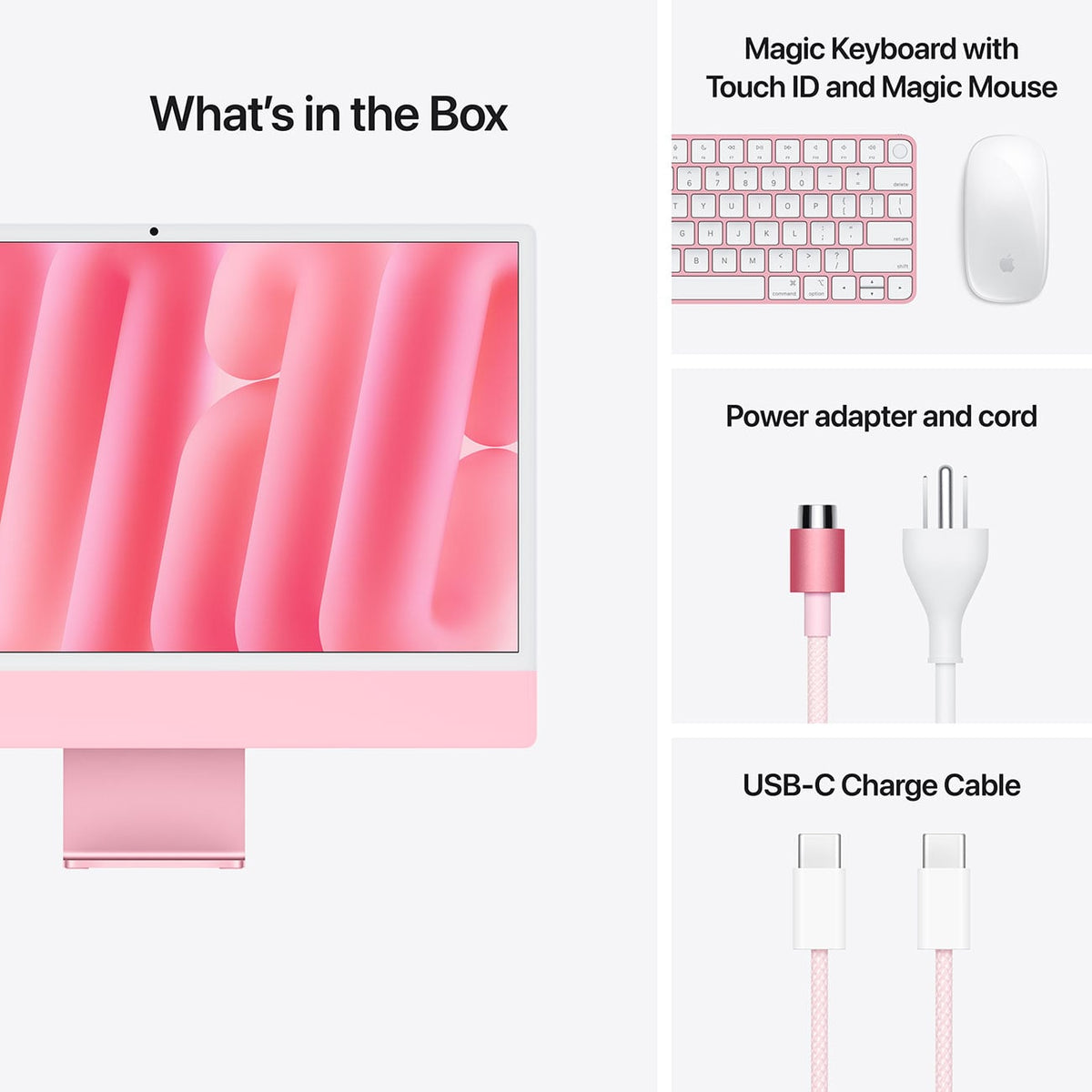 Apple 24-Inch iMac M4 10-Core 16GB RAM 512GB SSD, 10-Core GPU Retina 4.5K Desktop Computer in Pink (Late  - image 8