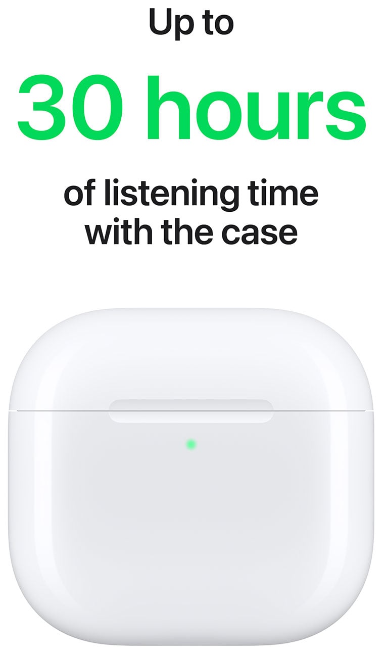 Apple Airpods 4 with USB-C Charging Case - MXP63LL/A - image 5