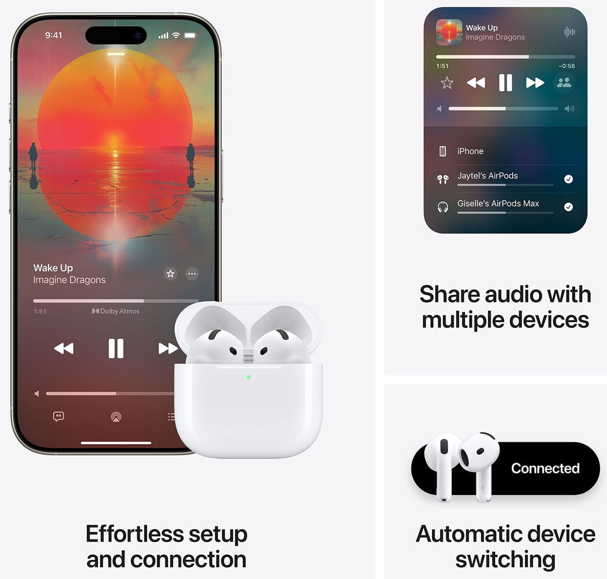 Apple AirPods 4 with Active Noise Cancellation and Wireless USB-C Charging Case - MXP93LL/A - image 7