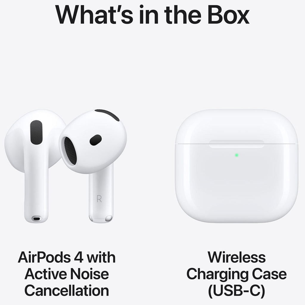 Apple AirPods 4 with Active Noise Cancellation and Wireless USB-C Charging Case - MXP93LL/A - image 9