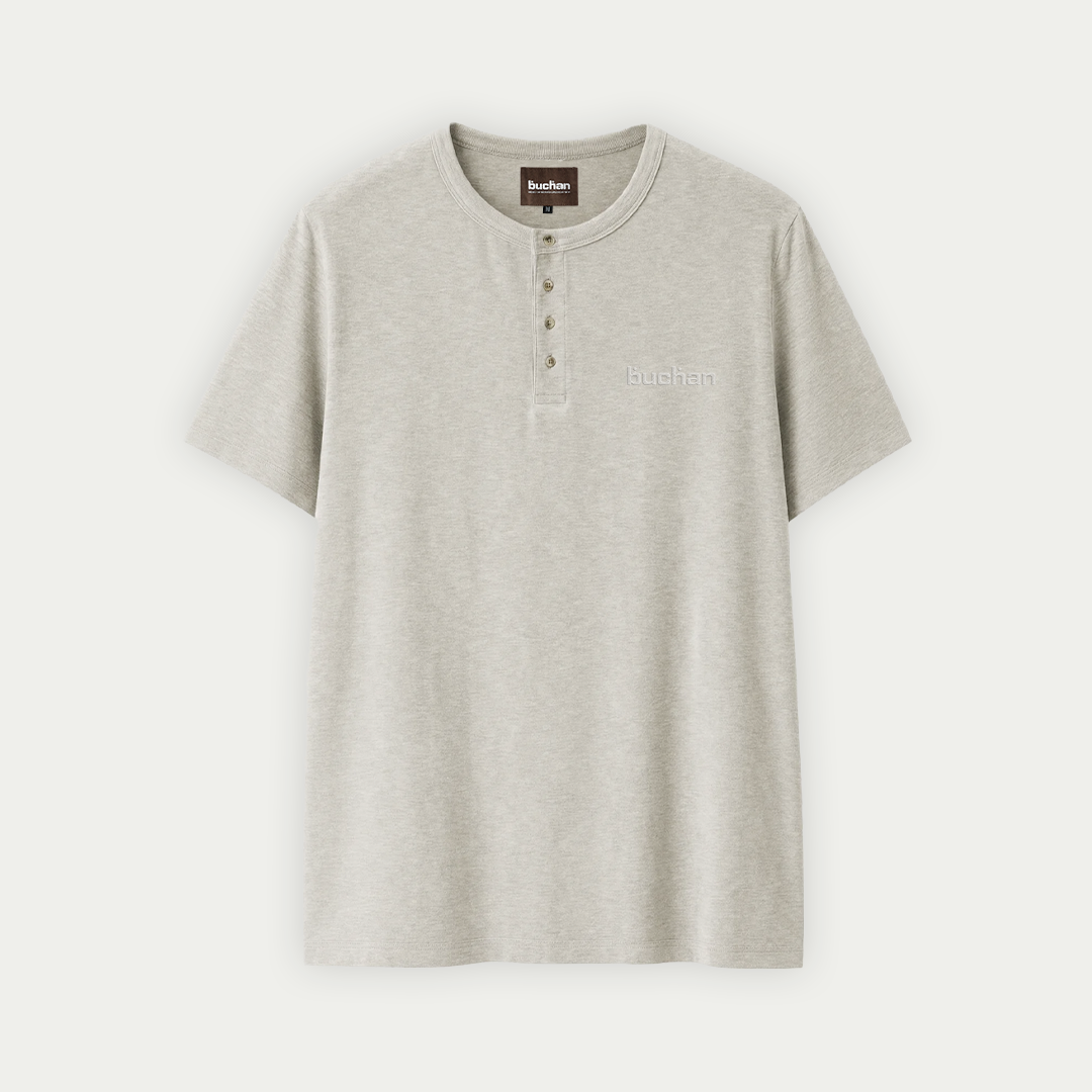 Henley T-Shirt - Light Beige