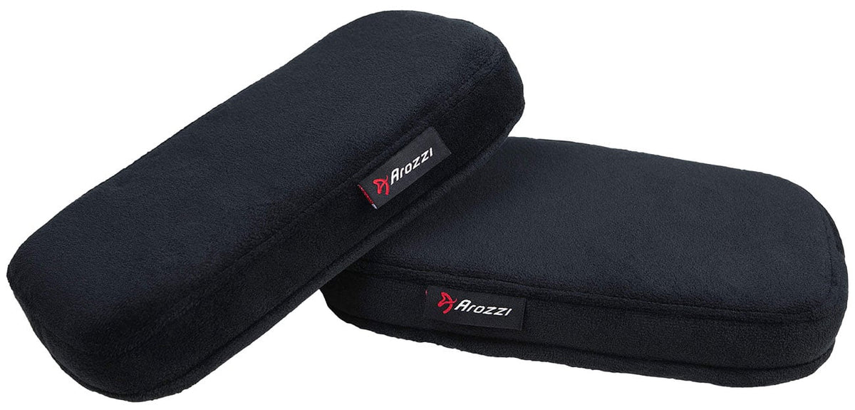 Arozzi Armrest Pads Memory Foam in Black (Pair) - AZ-MFPAD-BK - image 1