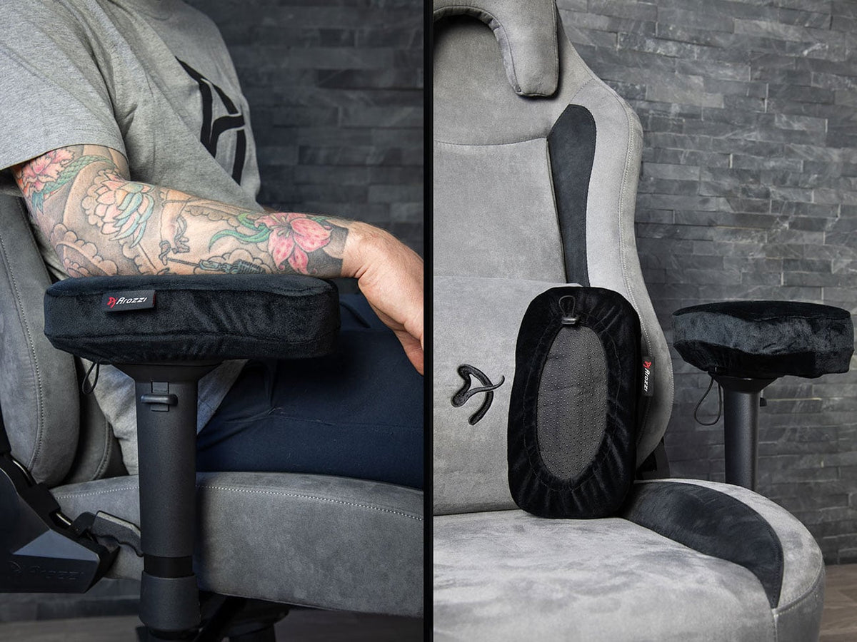 Arozzi Armrest Pads Memory Foam in Black (Pair) - AZ-MFPAD-BK - image 4