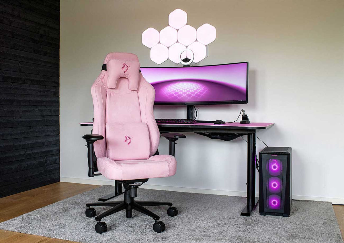 Arozzi Gaming Chair Vernazza Series Standard Supersoft in Pink PU Leather Finish - VERNAZZA-SPSF-PNK - image 5