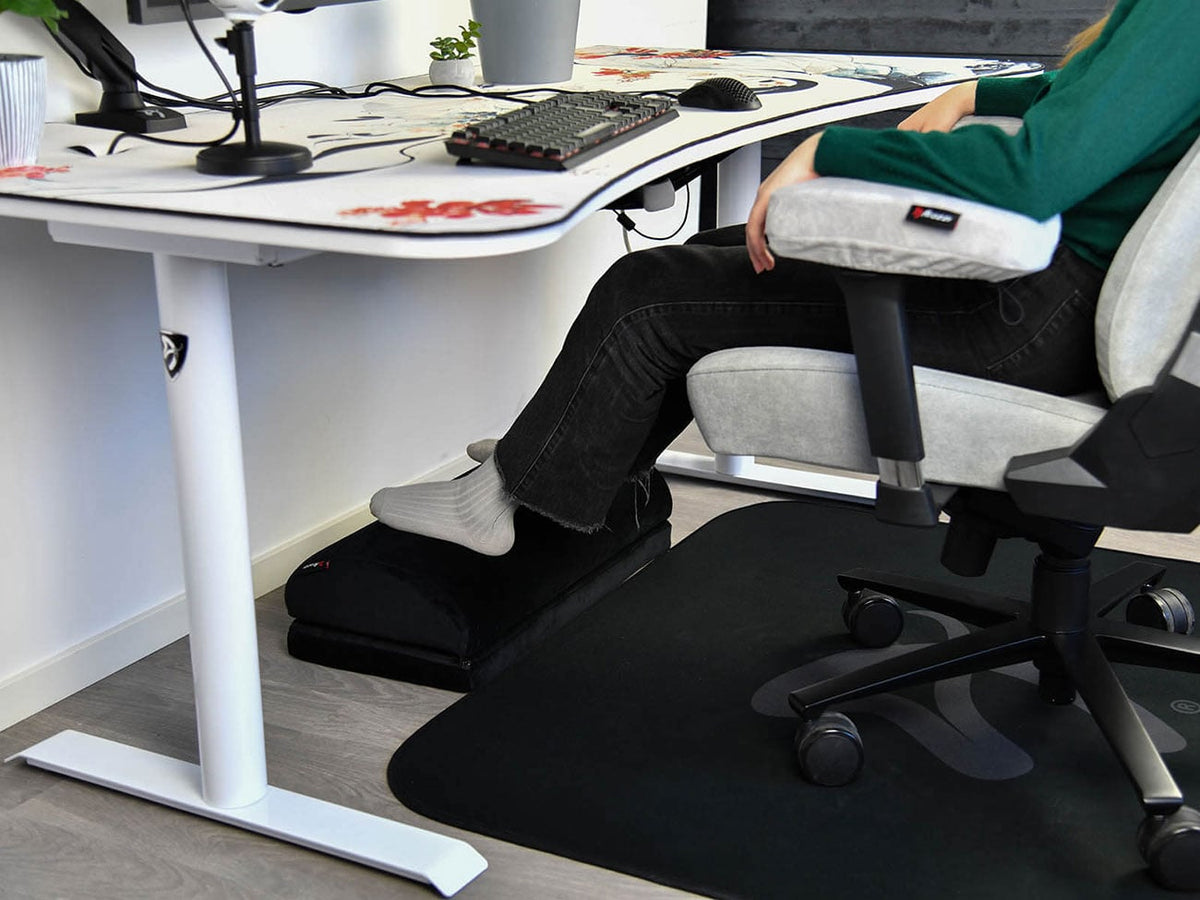 Arozzi Under-Desk Footrest Velvet in Black - AZ-FOOTREST-VELVET-BK - image 6