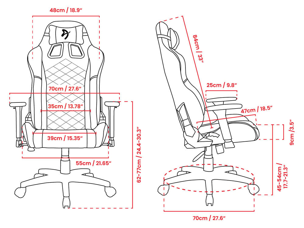Arozzi Avanti Soft Fabric Gaming Chair in Light Gray - AVANTI-SFB-LG - image 6