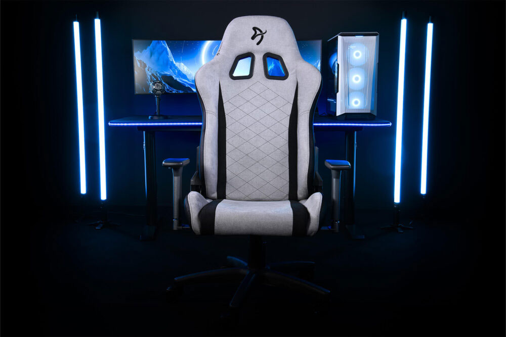 Arozzi Avanti Soft Fabric Gaming Chair in Light Gray - AVANTI-SFB-LG - image 8