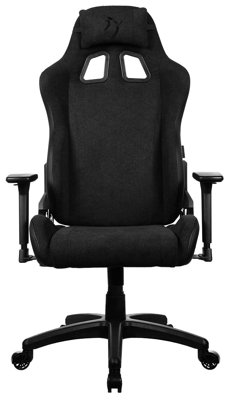 Arozzi Avanti Soft Fabric Gaming Chair in Pure Black - AVANTI-SFB-PBK - image 1