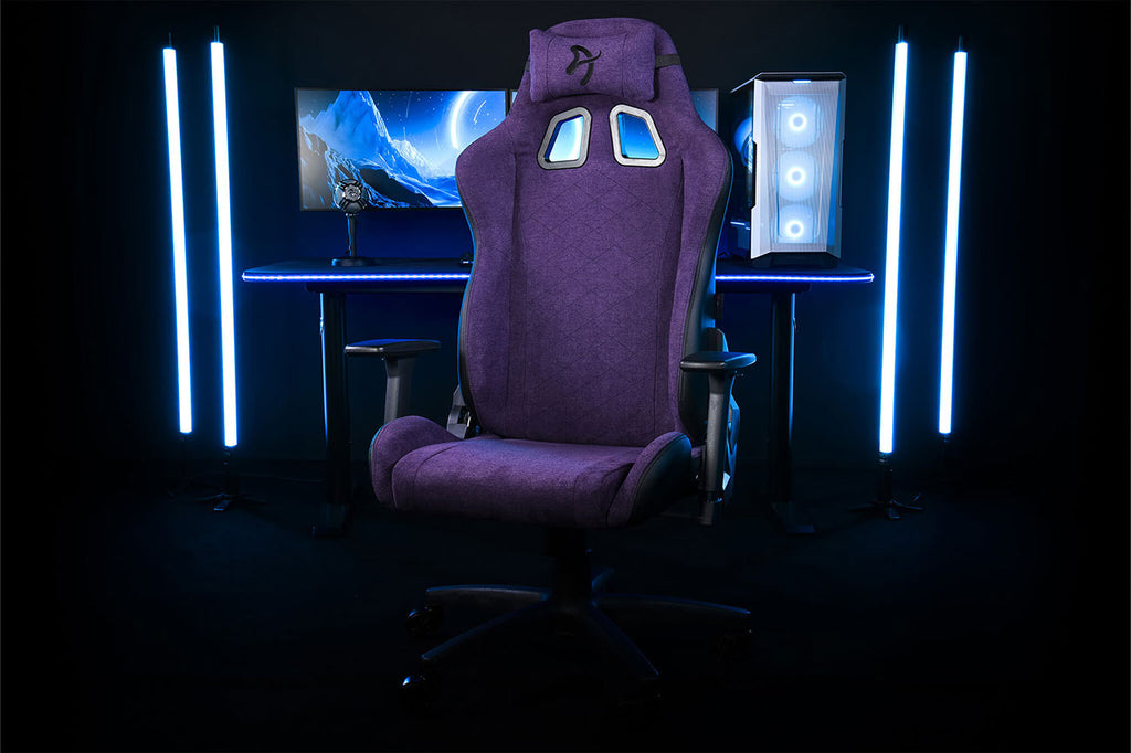 Arozzi Avanti Soft Fabric Gaming Chair in Purple - AVANTI-SFB-PPL - image 7