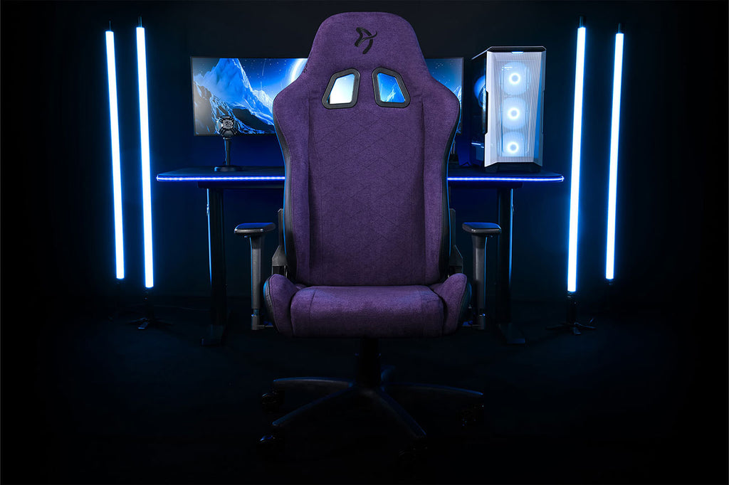 Arozzi Avanti Soft Fabric Gaming Chair in Purple - AVANTI-SFB-PPL - image 6