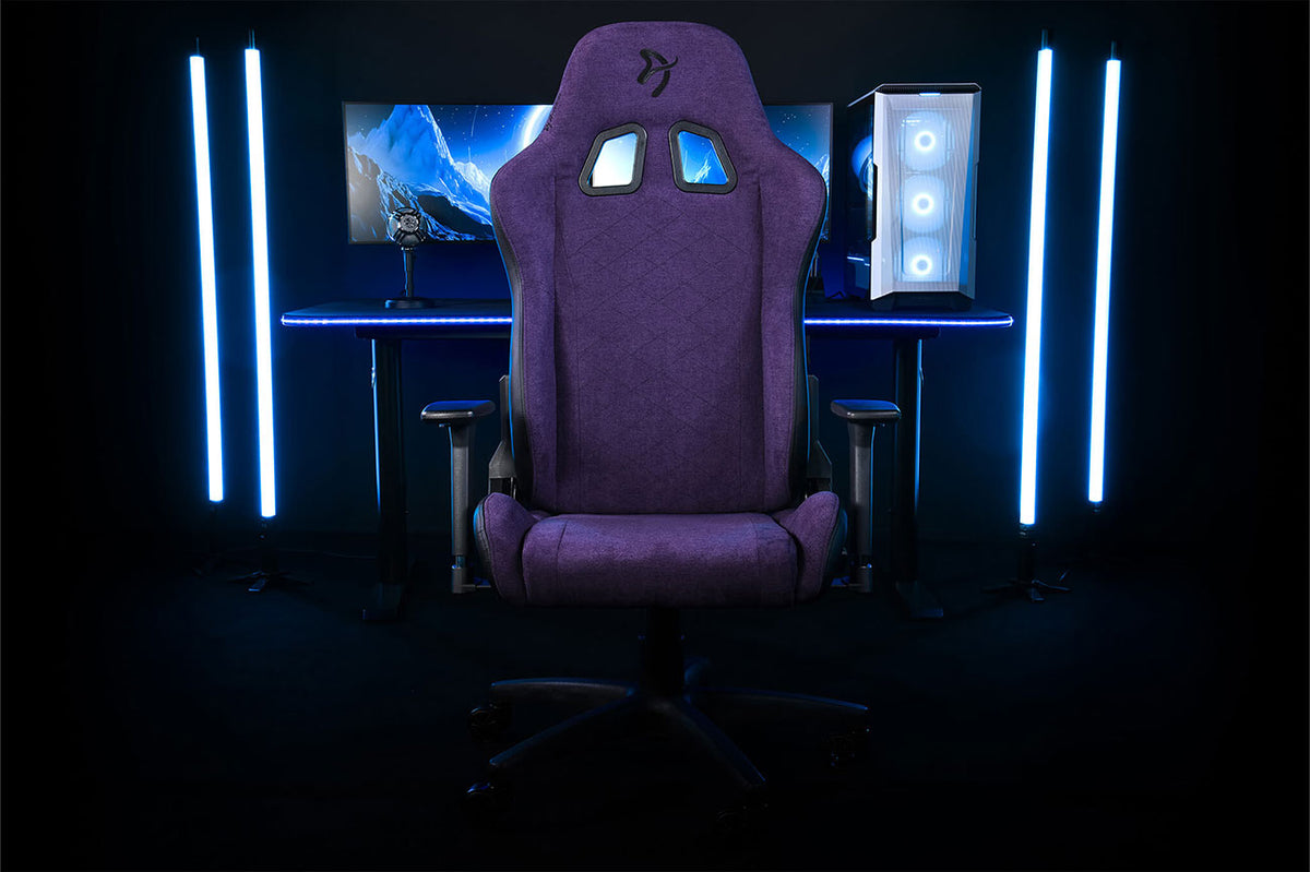 Arozzi Avanti Soft Fabric Gaming Chair in Purple - AVANTI-SFB-PPL - image 6