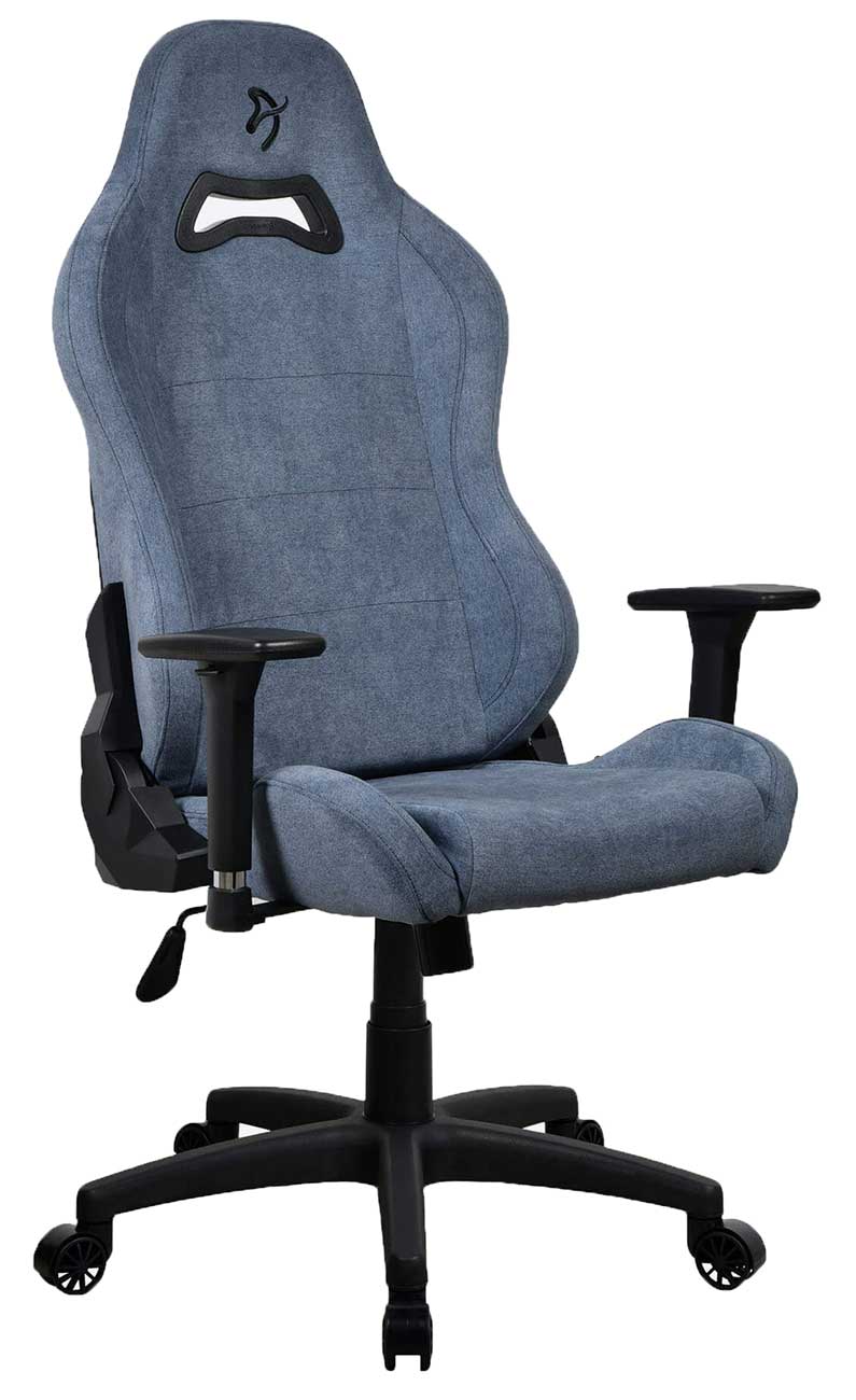 Arozzi Torretta Series Soft Fabric Gaming Chair in Blue - TORRETTA-SFB-BL2 - image 3