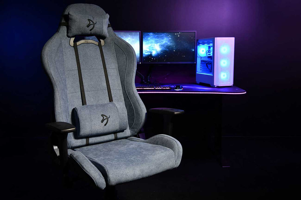 Arozzi Torretta Series Soft Fabric Gaming Chair in Blue - TORRETTA-SFB-BL2 - image 6