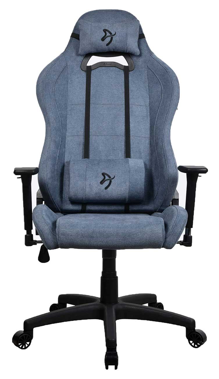 Arozzi Torretta Series Soft Fabric Gaming Chair in Blue - TORRETTA-SFB-BL2 - image 1