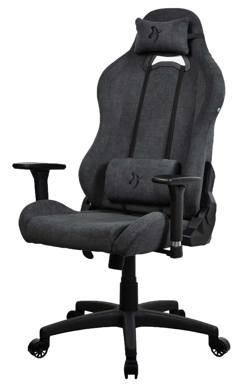 Arozzi Torretta Series Soft Fabric Gaming Chair in Dark Grey - TORRETTA-SFB-DG2 - image 2