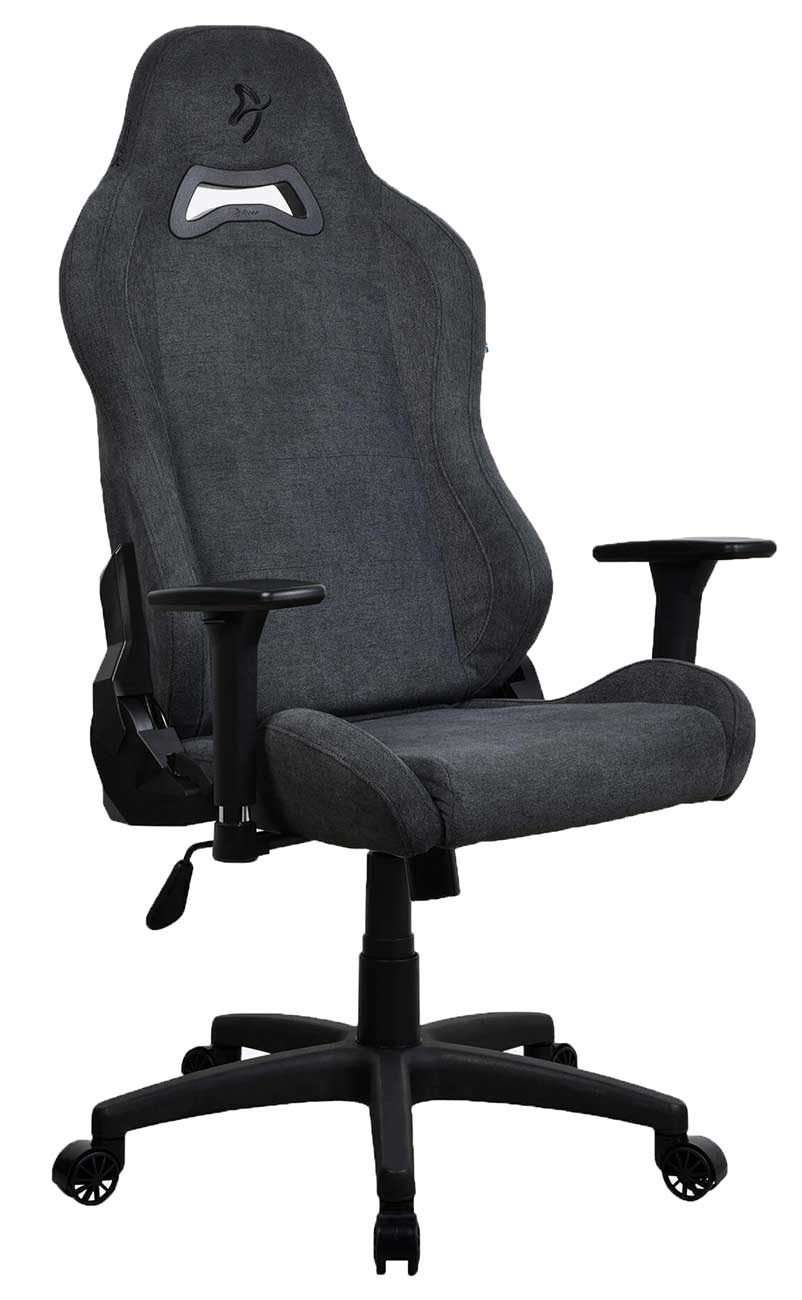 Arozzi Torretta Series Soft Fabric Gaming Chair in Dark Grey - TORRETTA-SFB-DG2 - image 3