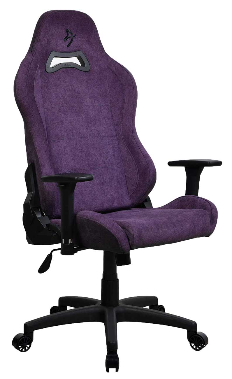 Arozzi Torretta Series Soft Fabric Gaming Chair in Purple - TORRETTA-SFB-PP - image 3