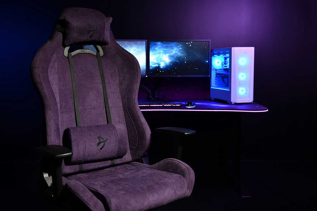 Arozzi Torretta Series Soft Fabric Gaming Chair in Purple - TORRETTA-SFB-PP - image 6