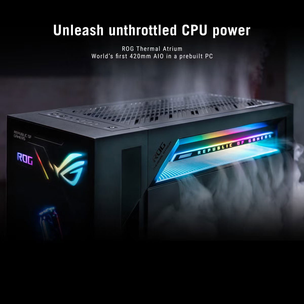 ASUS ROG G1000 Gaming Desktop AMD Ryzen 7 9800X3D 32GB RAM 2TB SSD, NVIDIA GeForce RTX 5080 ROG 16GB in B - image 5