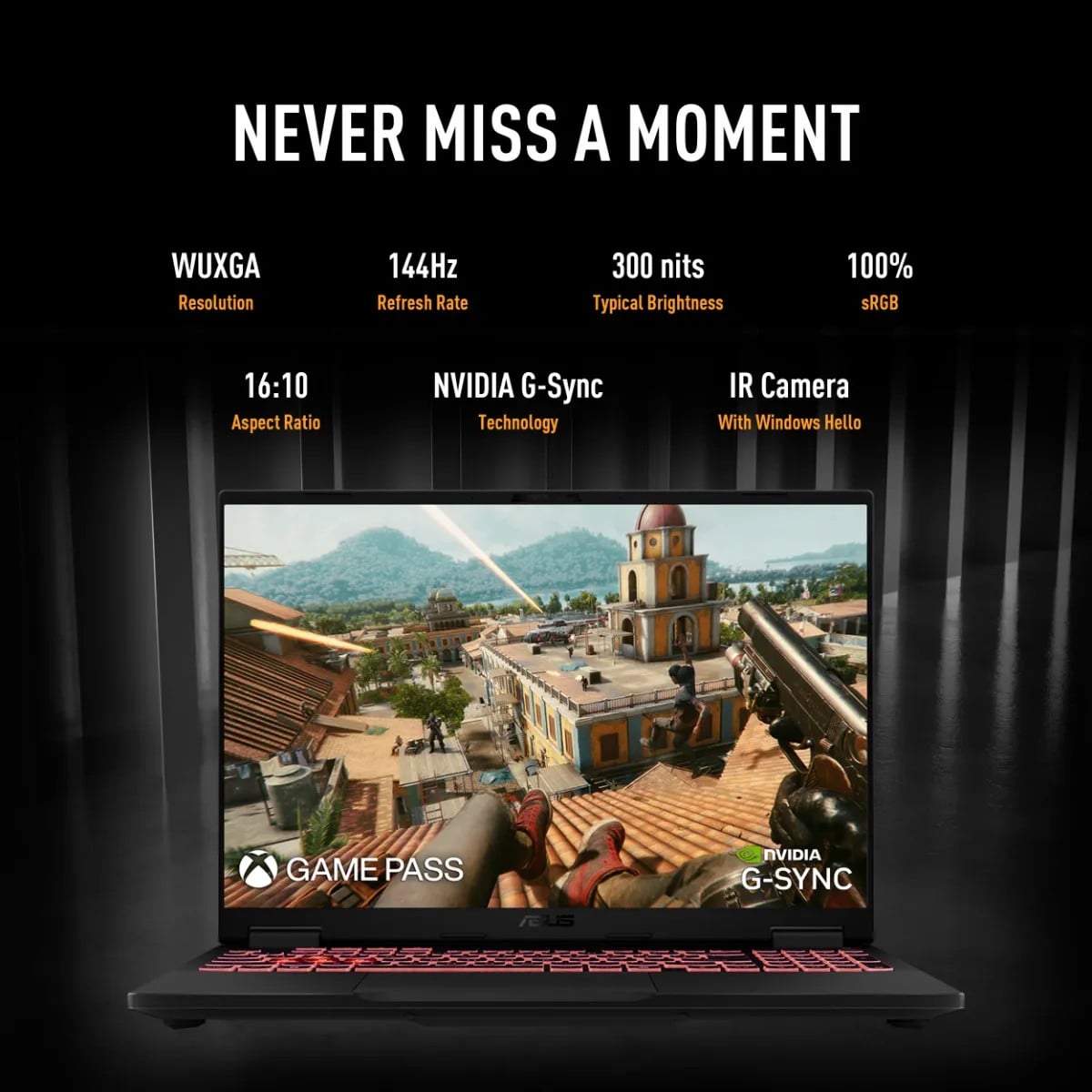 ASUS TUF Gaming A16 Laptop 16-Inch AMD Ryzen 7 260 16GB RAM 512GB SSD, NVIDIA GeForce RTX 5060 in Black - - image 7