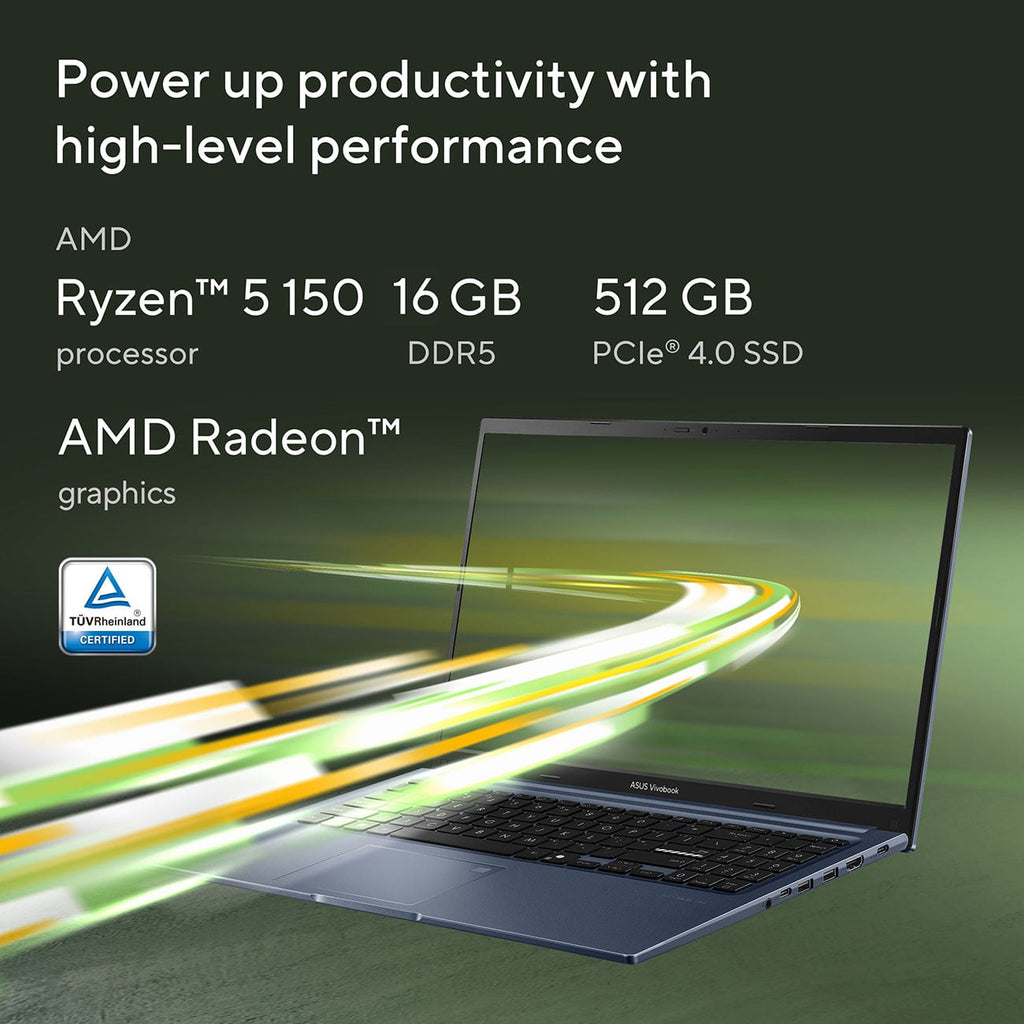ASUS Vivobook 15 Laptop 15.6-Inch AMD Ryzen 5 150 16GB RAM 512GB SSD in Quiet Blue - M1502NAQ-BS54 - image 7