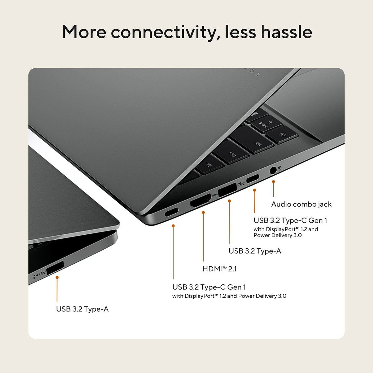 ASUS Vivobook S16 Laptop 16-Inch Intel Core Ultra 9 386H 32GB RAM 1TB SSD in Matte Gray - S3607AA-DS99 - image 8