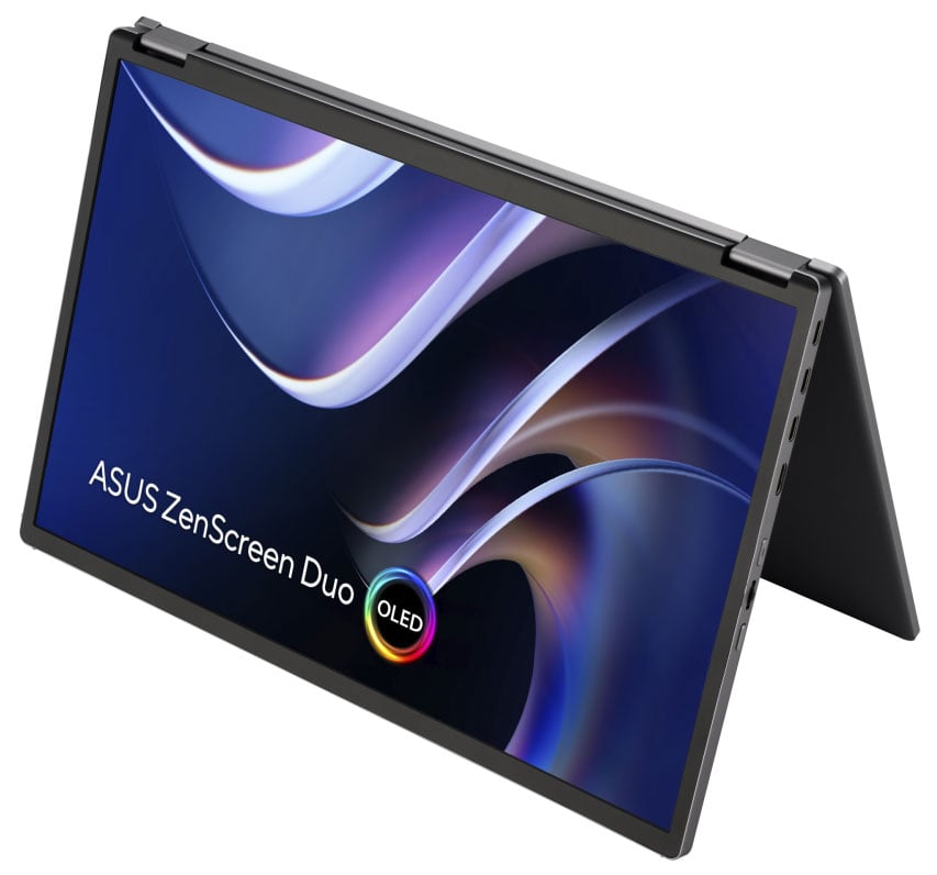 ASUS ZenScreen Duo OLED Portable Monitor Dual 14-Inch FHD in Silver - MQ149CD - image 3