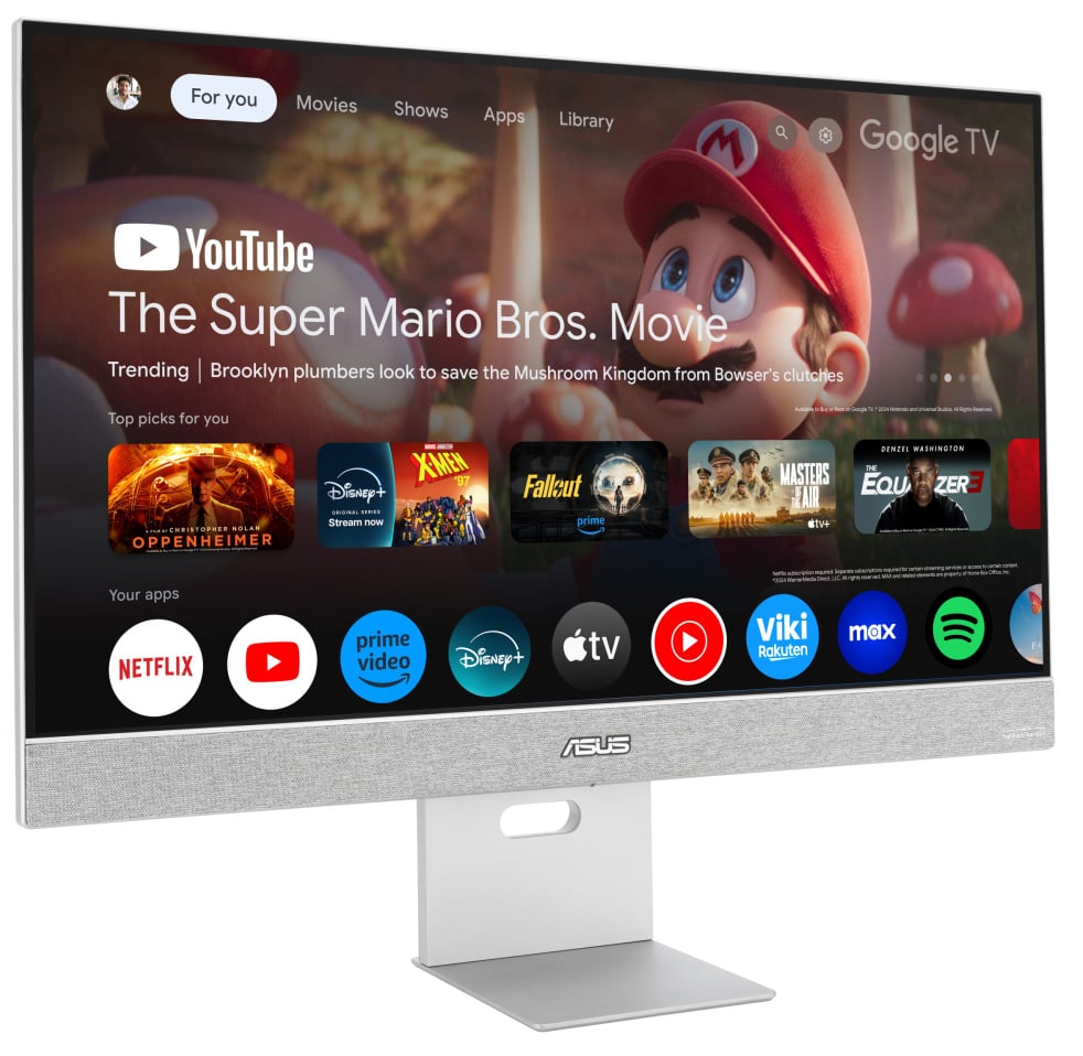 ASUS ZenScreen MS27UC Smart Monitor 27-Inch 4K UHD with Built-In Speakers and Google TV - MS27UC - image 4