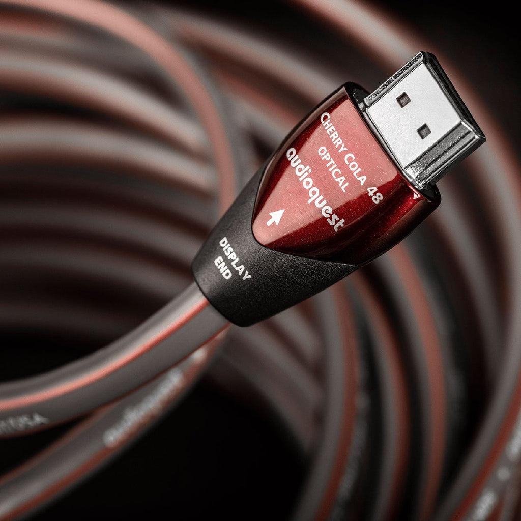 AudioQuest 32.9 Feet Cherry Cola HDMI Hybrid Active Optical Cable - HDMICHERRYCOLA10M - image 2