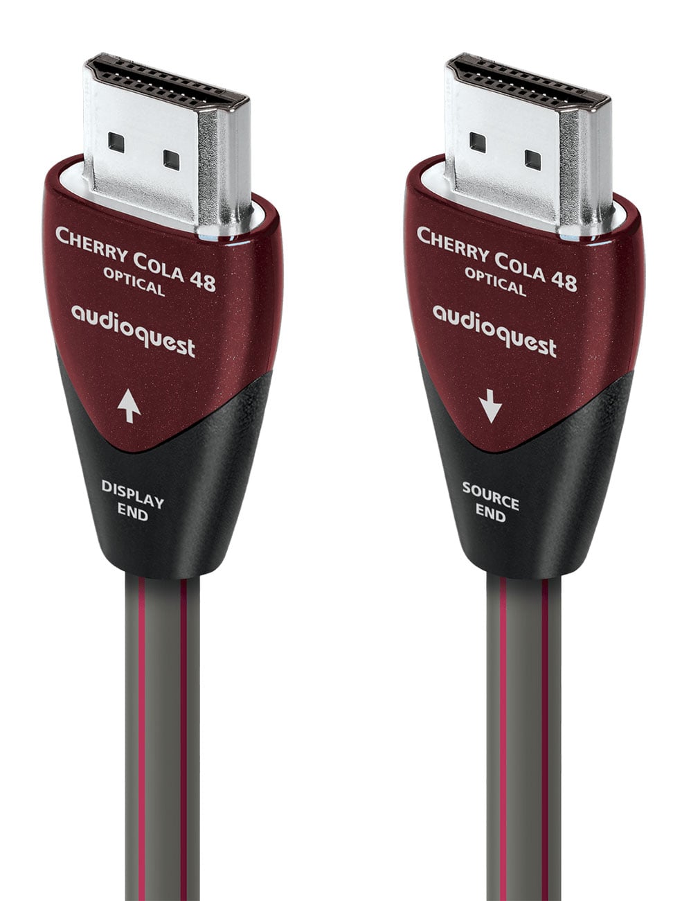 AudioQuest 16.4 Feet Cherry Cola HDMI Hybrid Active Optical Cable - HDMICHERRYCOLA5M - image 1