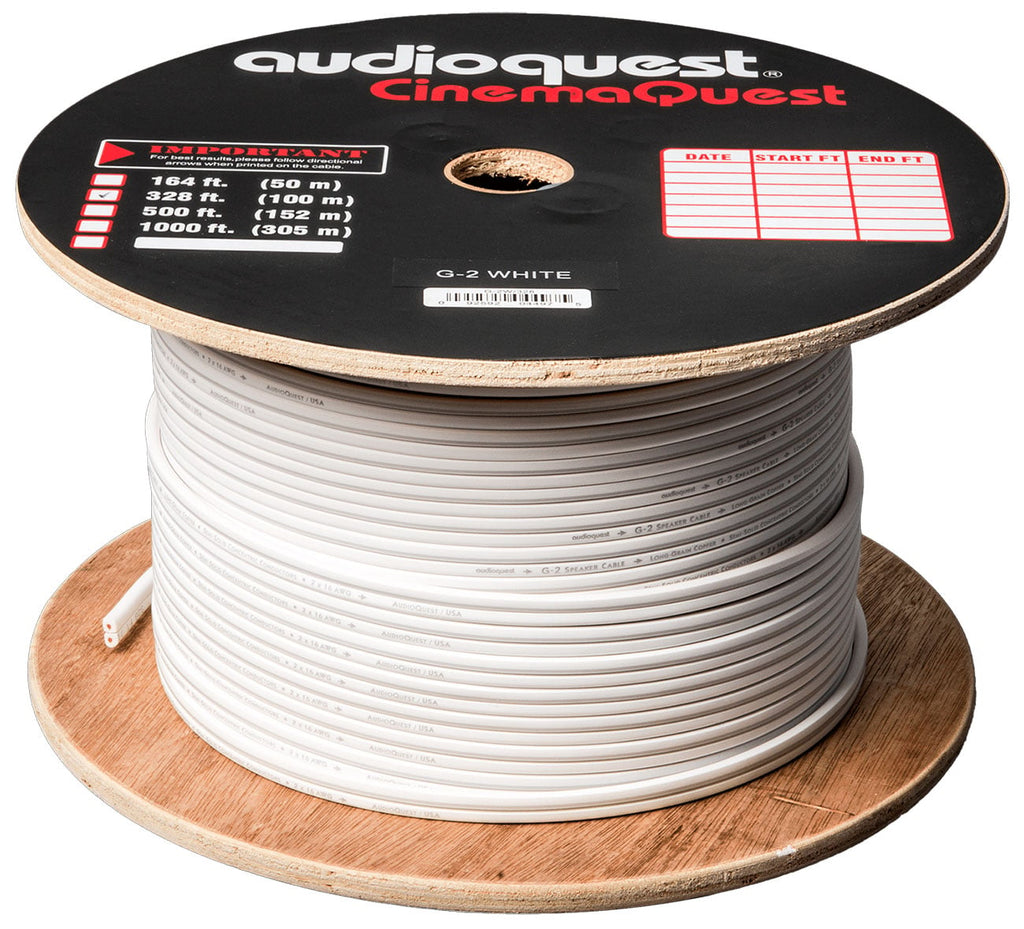 AudioQuest 50 Feet G2 Speaker Cable - White Finish - G2WH50FT - image 2