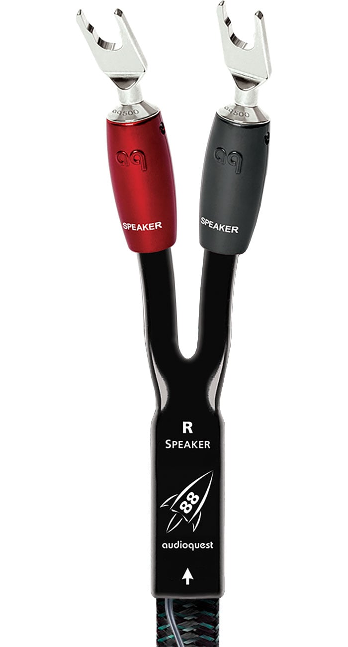 AudioQuest 15 Feet Rocket 88 Speaker Cable - ROCKET8815FTSBWSPADE - image 1