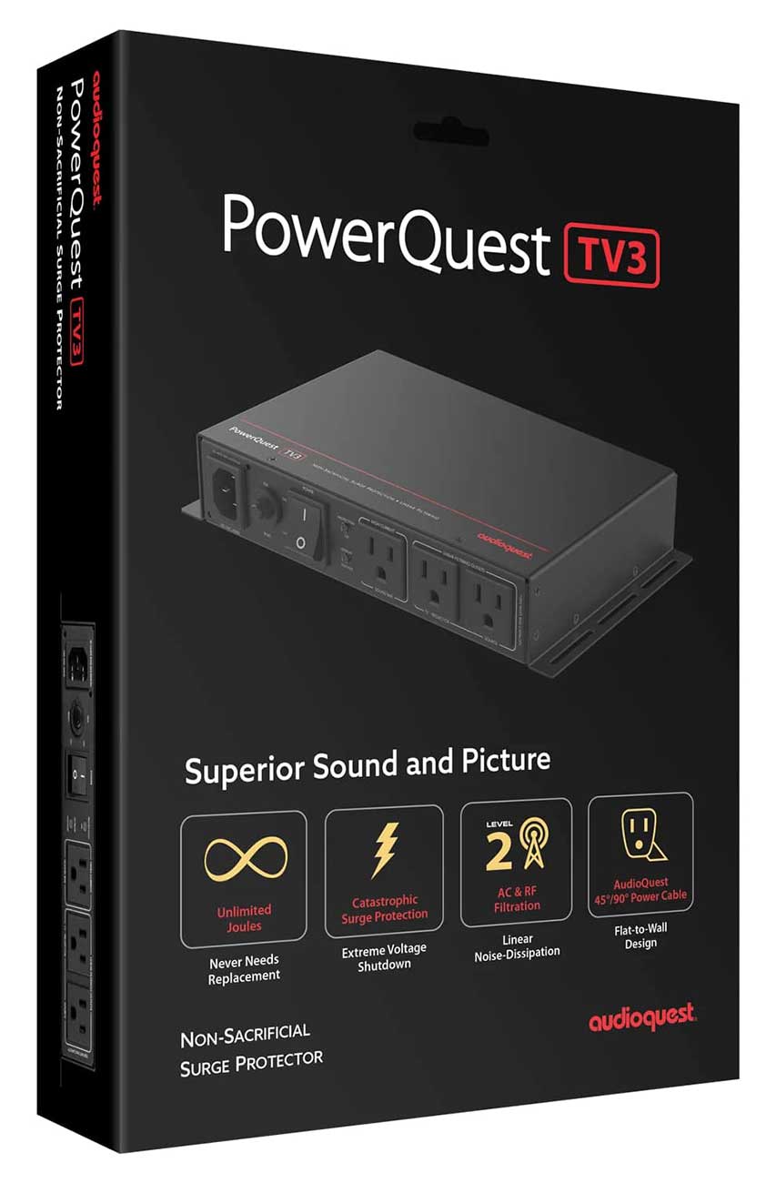 AudioQuest PowerQuest TV3 3-Outlet Surge Protector for Wall-Mounted TVs - PQTV3 - image 6