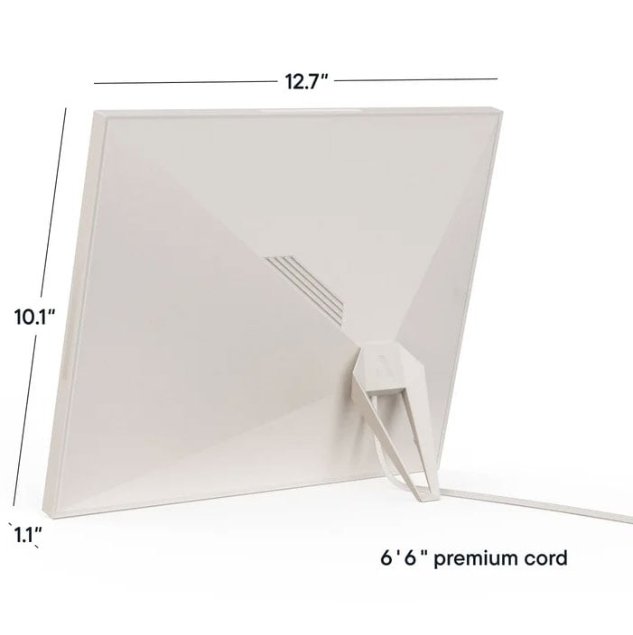 Aura Aspen 12-inch Digital Photo Frame in Sandstone with Paper Mat - AFM210-MWHT - image 2