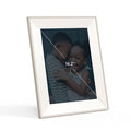 Aura Aspen 12-inch Digital Photo Frame in Sandstone with Paper Mat - AFM210-MWHT - image 1