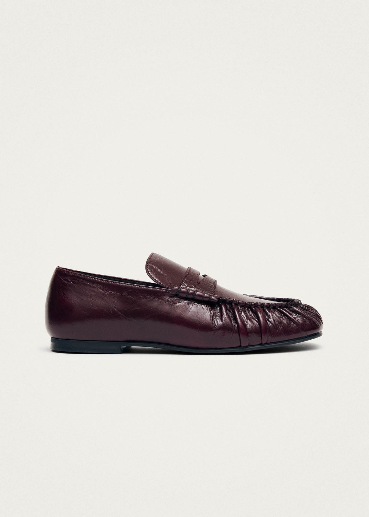 Aven Rift bordeauxrode leren loafers