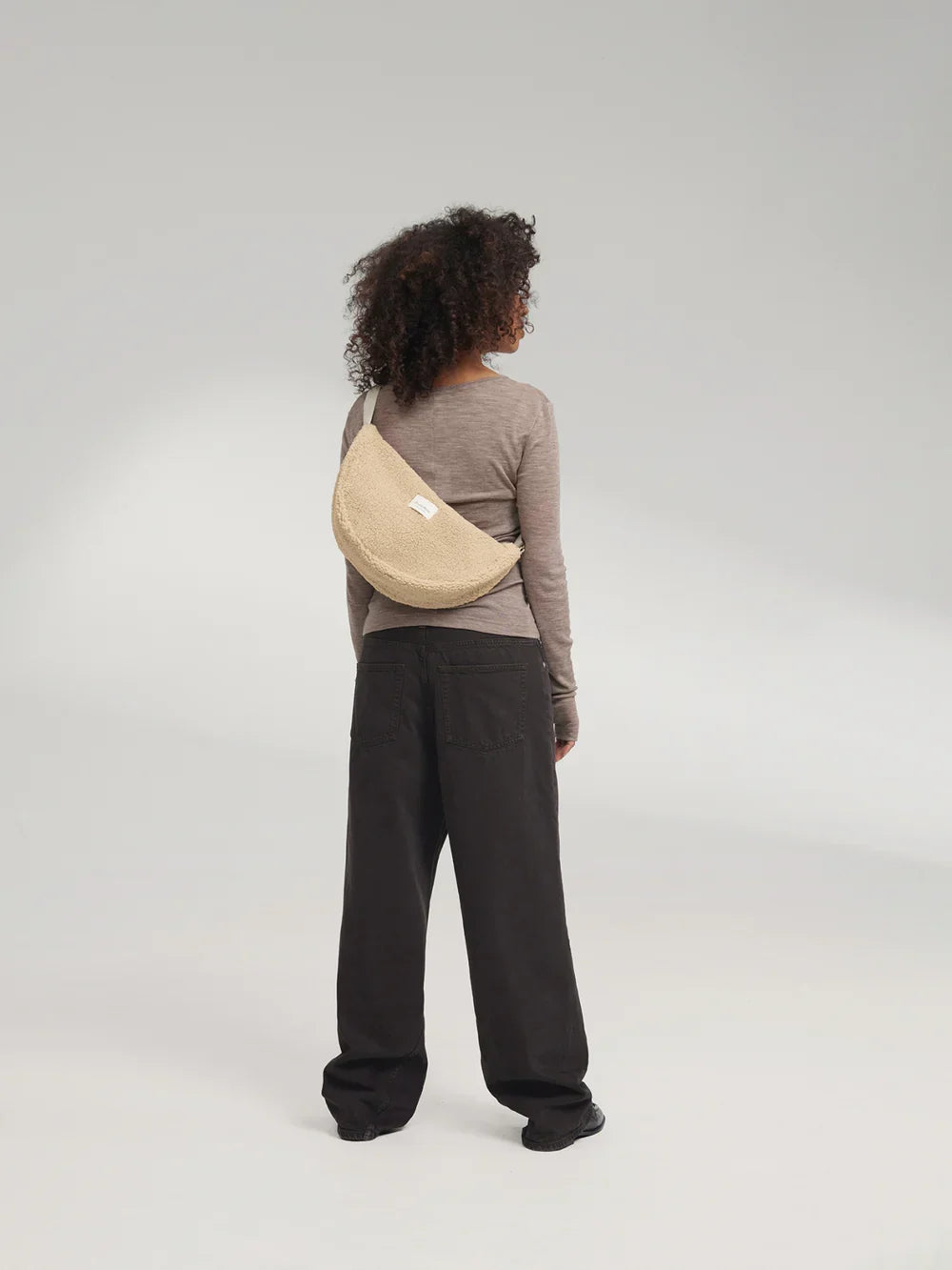Braune Teddy-Gürteltasche für Erwachsene
