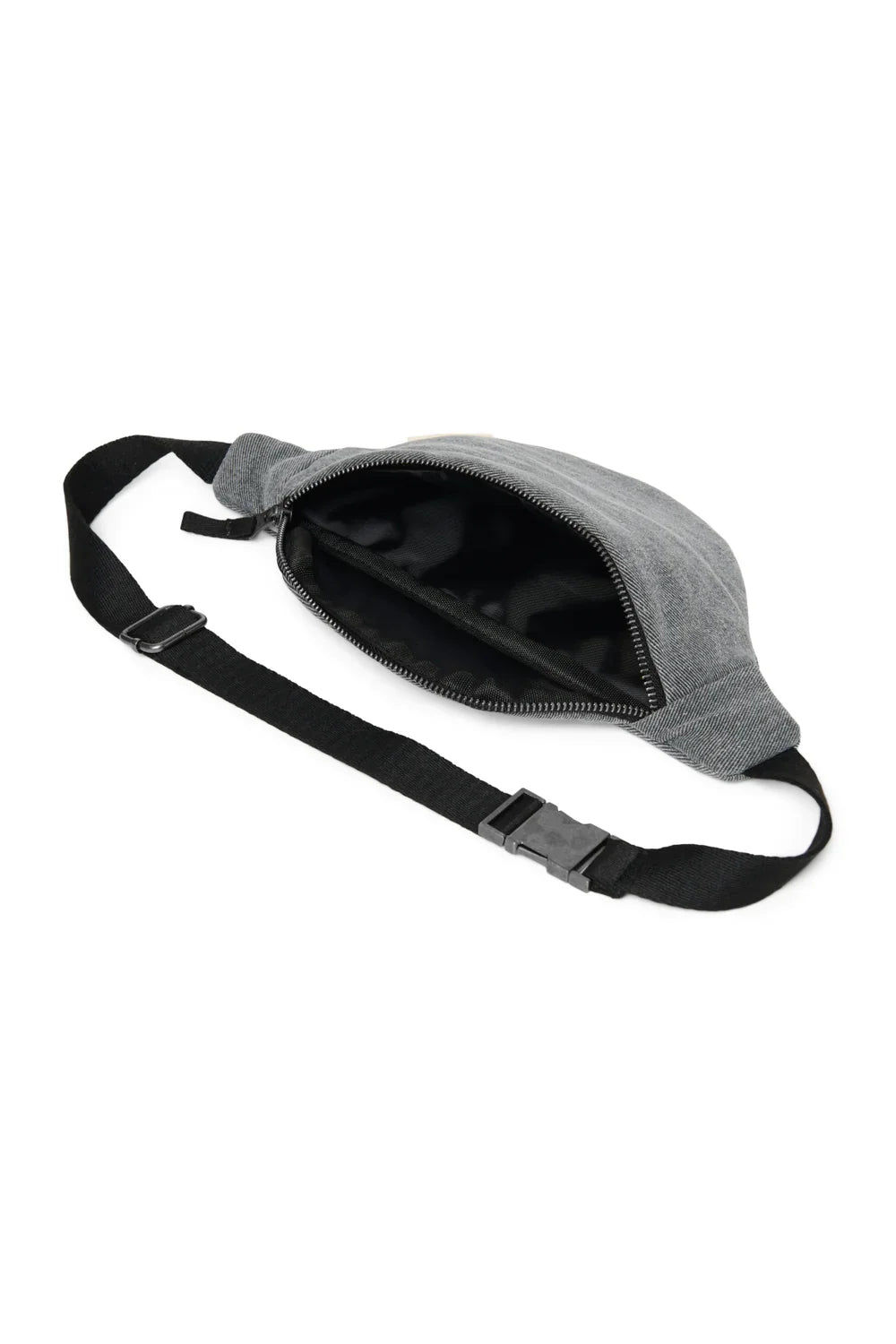 Grey Denim Mini Fanny Pack