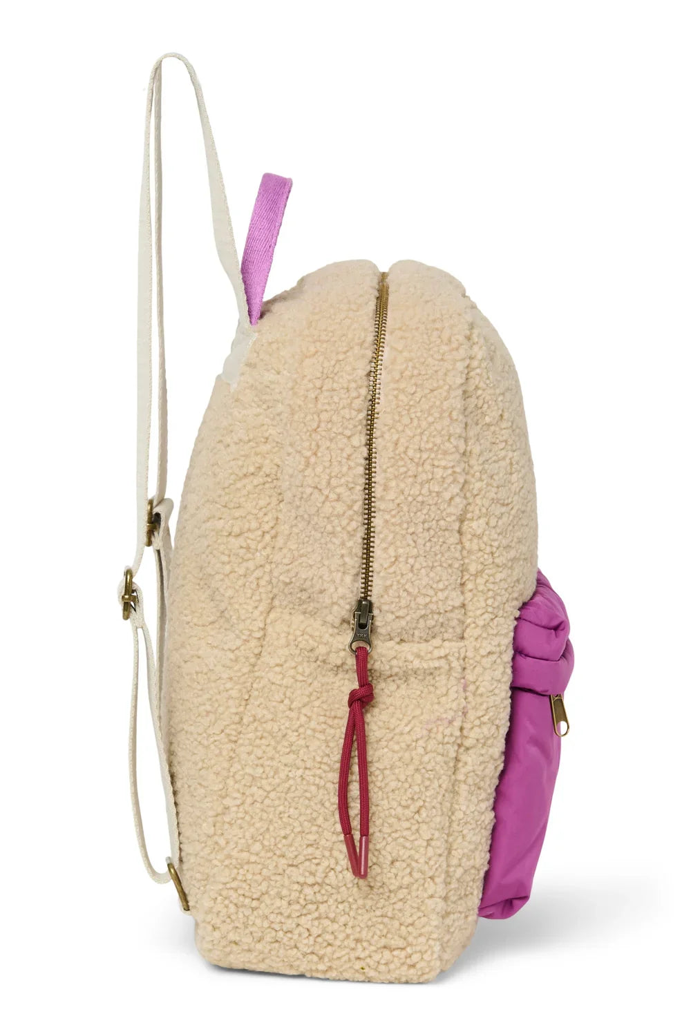 Ecru/Kobalt Teddy Midi Rucksack